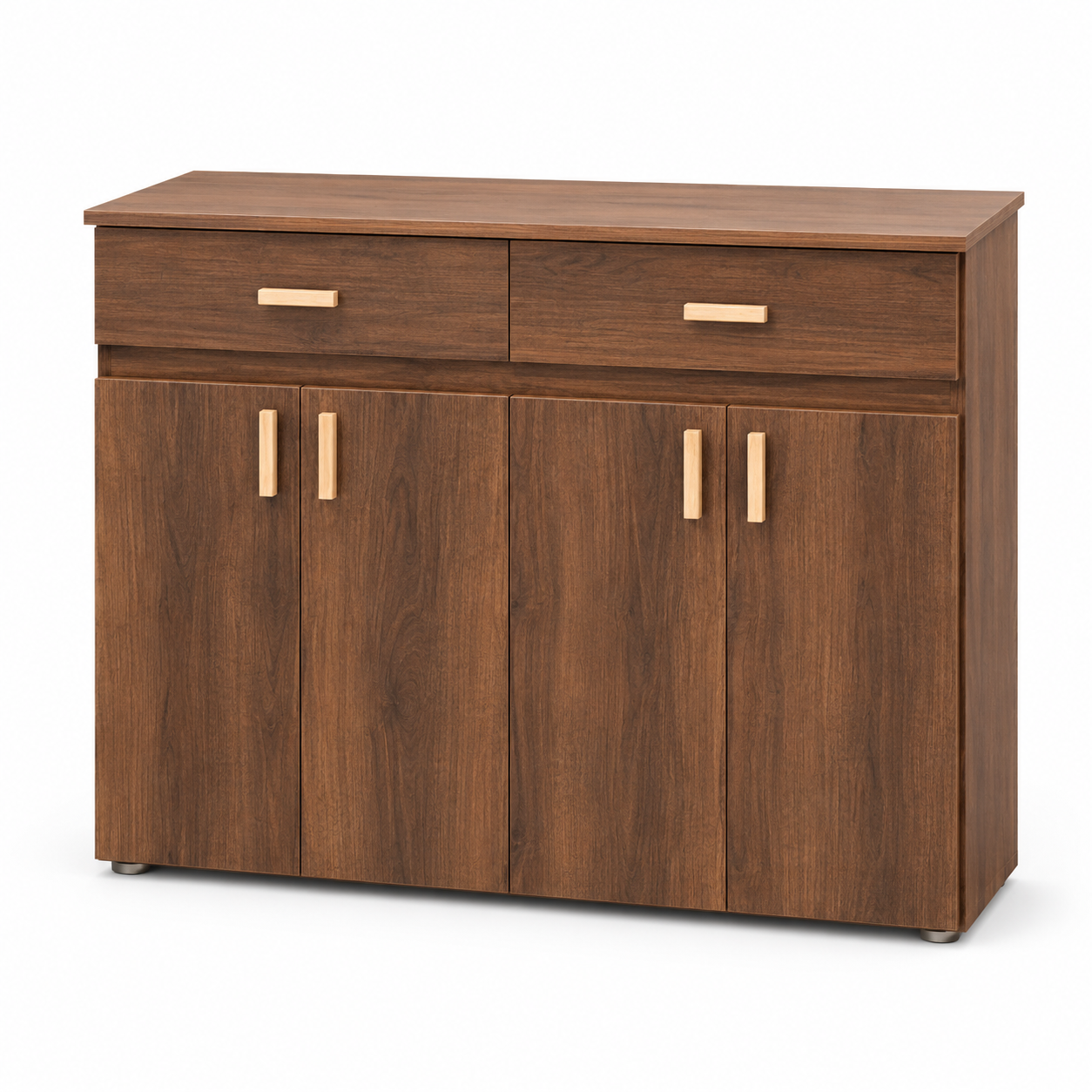 Buffet de Rangement 4 Portes et 2 Tiroirs