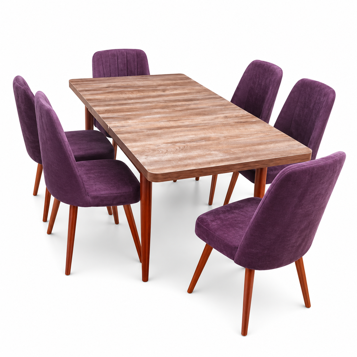 Ensemble Table à Manger avec 6 Chaises