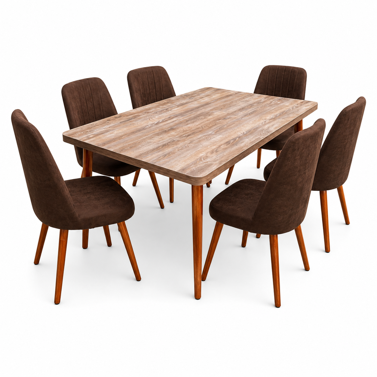Ensemble Table à Manger avec 6 Chaises