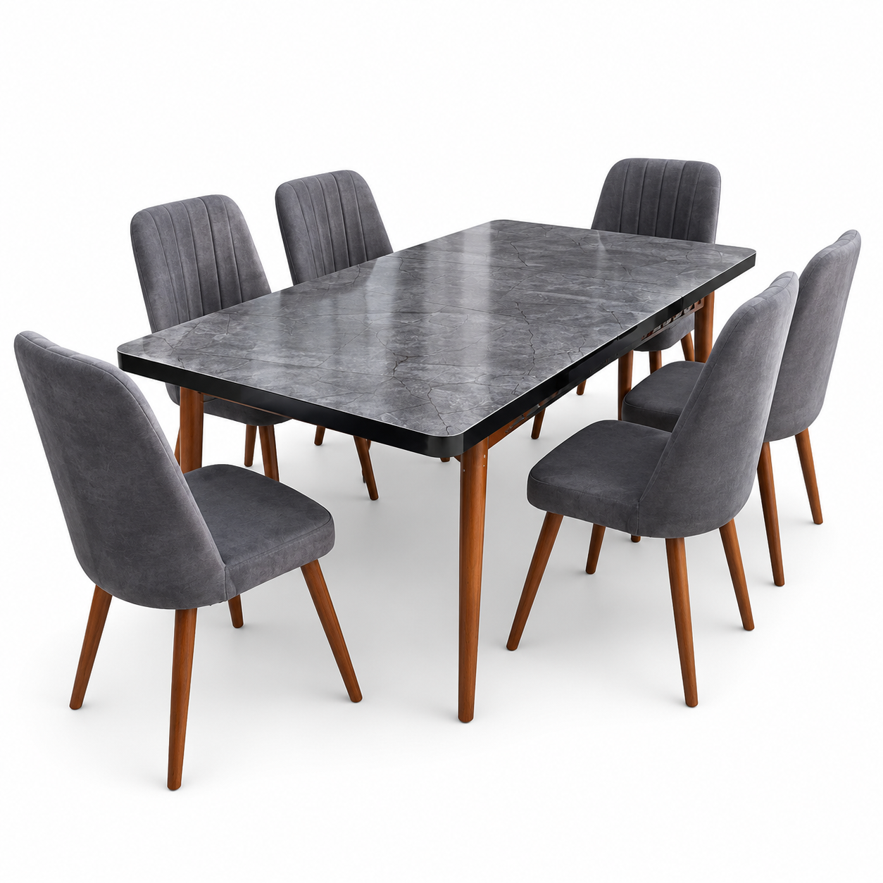 Ensemble Table à Manger avec 6 Chaises